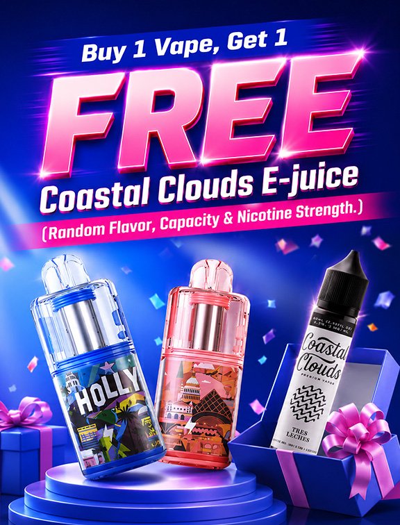 Buy 1 Geekvape KLOUD Vape Get 1 FREE Coastal Clouds E-juice