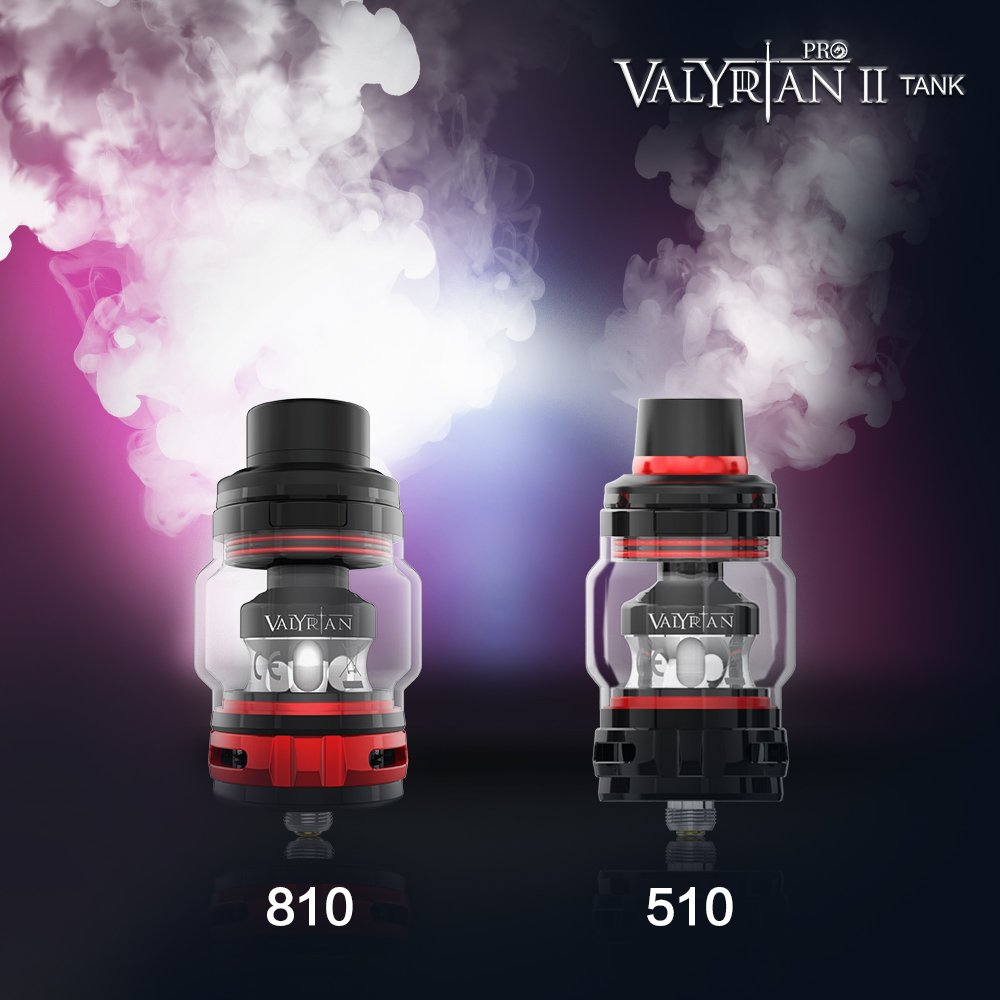 Valyrian 2 Pro Tank Drip Tip Types