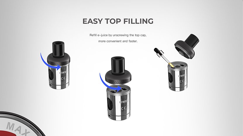 Uwell Whirl S Kit Top Filling Uwell Whirl S Kit Top Filling