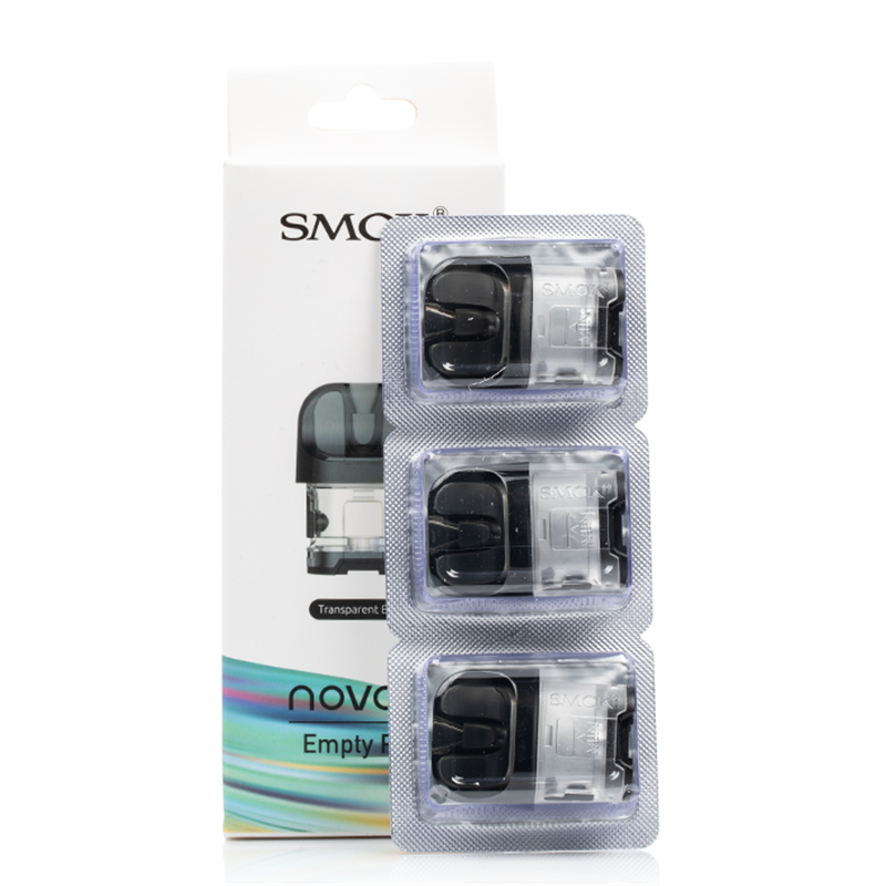 SMOK Novo 4 Replacement Empty Pod Cartridge 2ml (3pcs/pack) SMOK Novo 4 Replacement Empty Pod Cartridge 2ml (3pcs/pack)