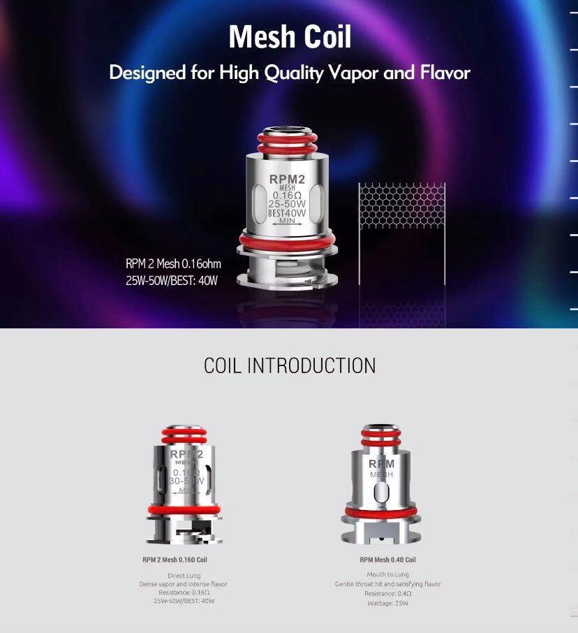 SMOK RPM 2 Replacement Coil-mesh coil SMOK RPM 2 Replacement Coil-mesh coil