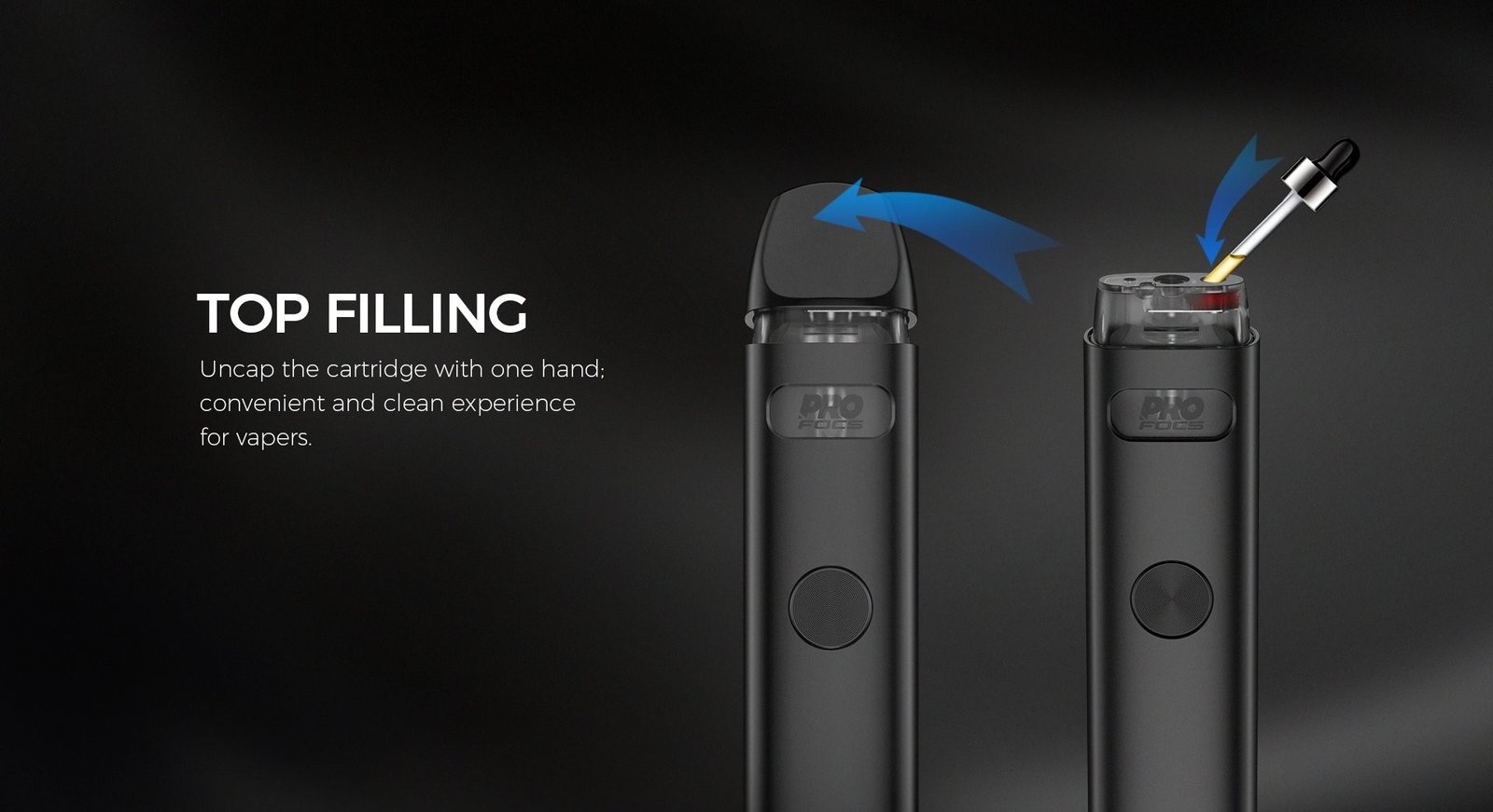 Uwell Caliburn Pod Cartridge filling Uwell Caliburn Pod Cartridge filling
