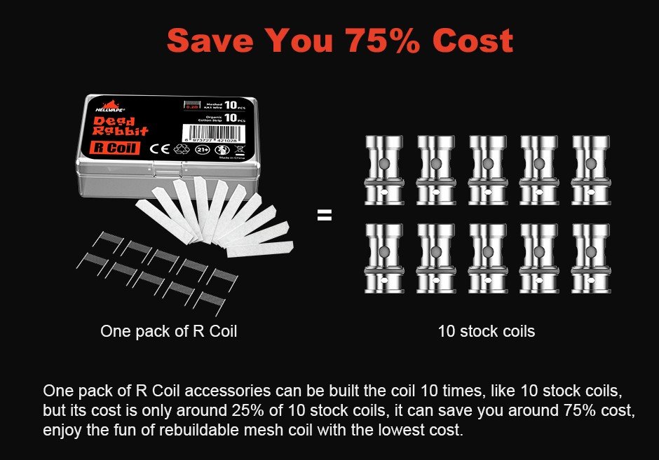 Hellvape Dead Rabbit R Tank Coil Sale