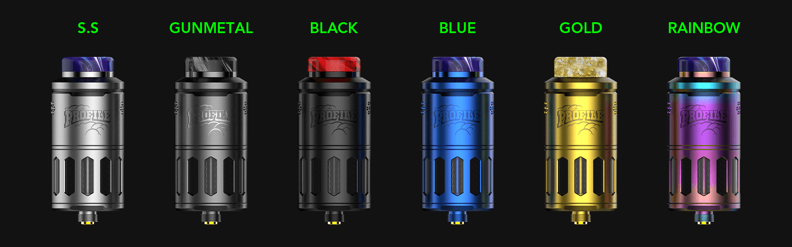 Wotofo Profile RDTA-6 colors