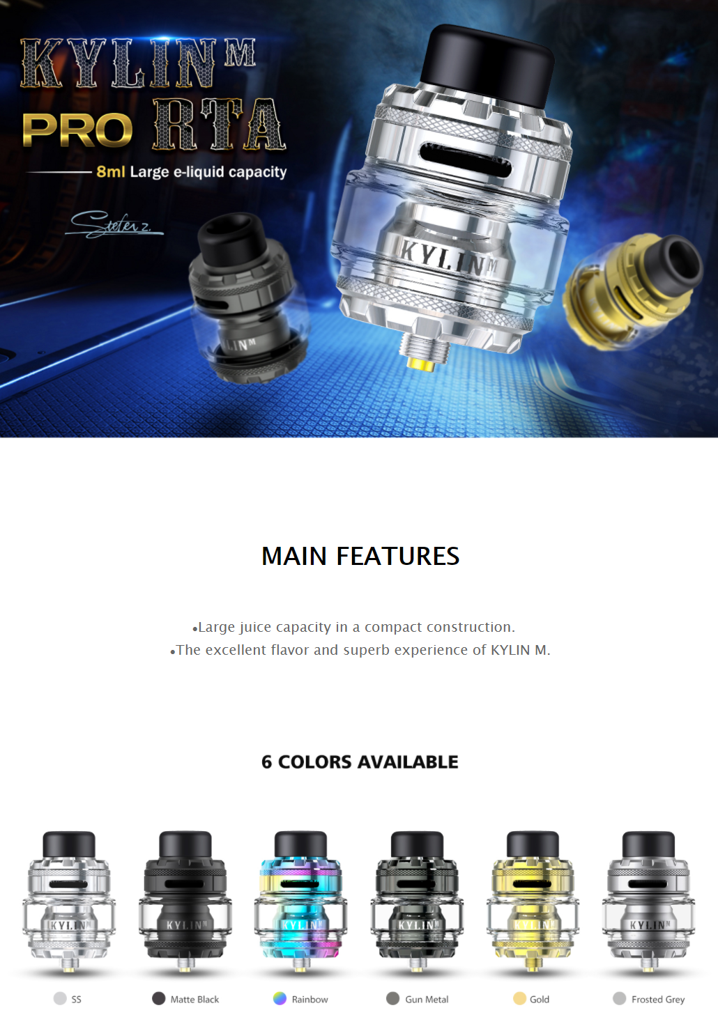 Vandy Vape Kylin M Pro RTA Sale