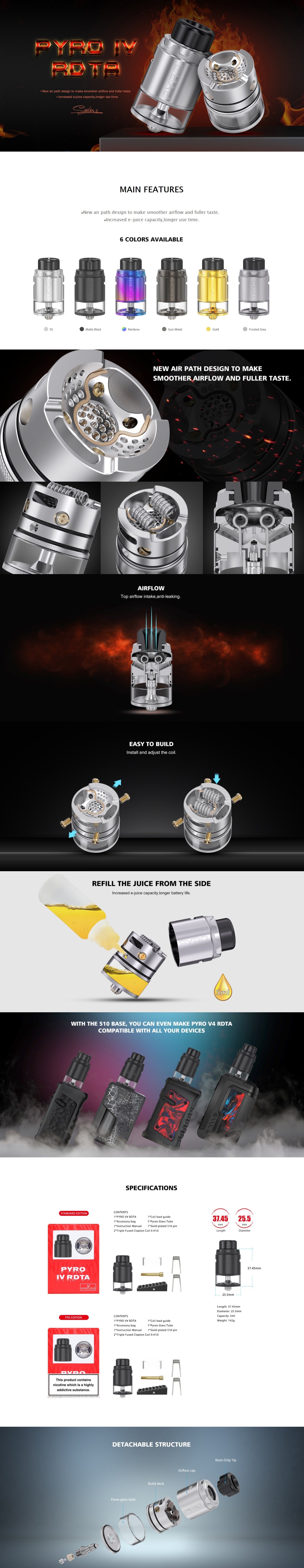 Vandy Vape Pyro V4 RDTA Cost Vandy Vape Pyro V4 RDTA Cost