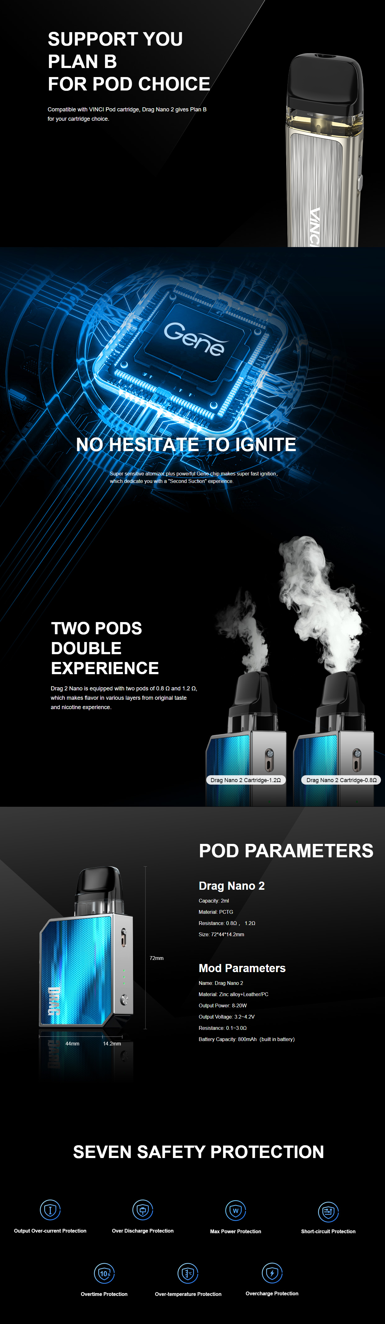 Voopoo Drag Nano 2 Kit For Sale