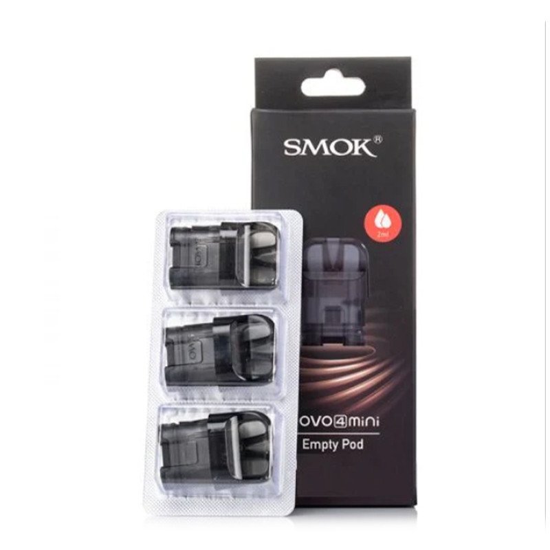 SMOK Novo 4 Mini Empty Pod Cartridge 2ml (3pcs/pack) SMOK Novo 4 Mini Empty Pod Cartridge 2ml (3pcs/pack)