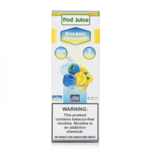 Pod Juice Blue Razz Lemonade E-juice 100ml - Image 4