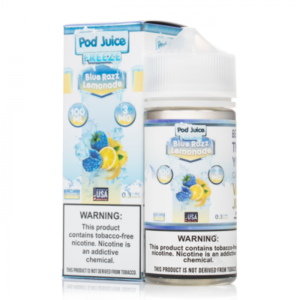 Pod Juice Blue Razz Lemonade Freeze E-juice 100ml - Image 2