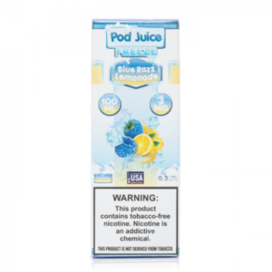 Pod Juice Blue Razz Lemonade Freeze E-juice 100ml - Image 4