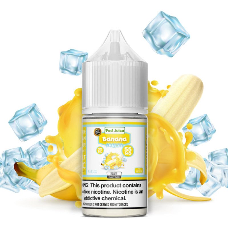 Pod Juice Salts Series Banana Freeze E-juice 30ml Pod Juice Salts Series Banana Freeze E-juice 30ml