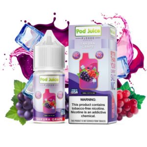 Pod Juice PJ5000 Series Sakura Grape E-juice 30ml