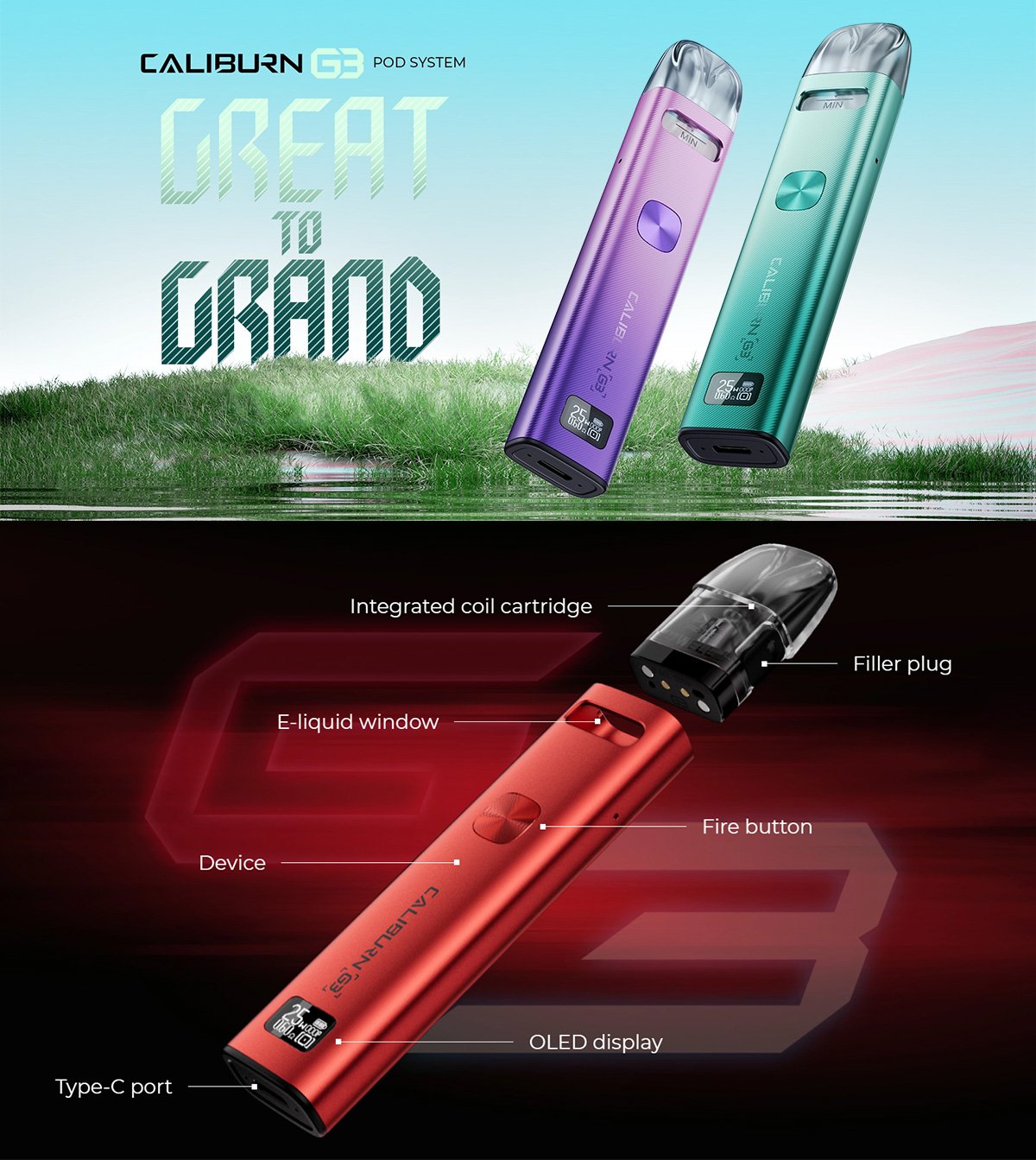 cheap Uwell Caliburn G3 ECO