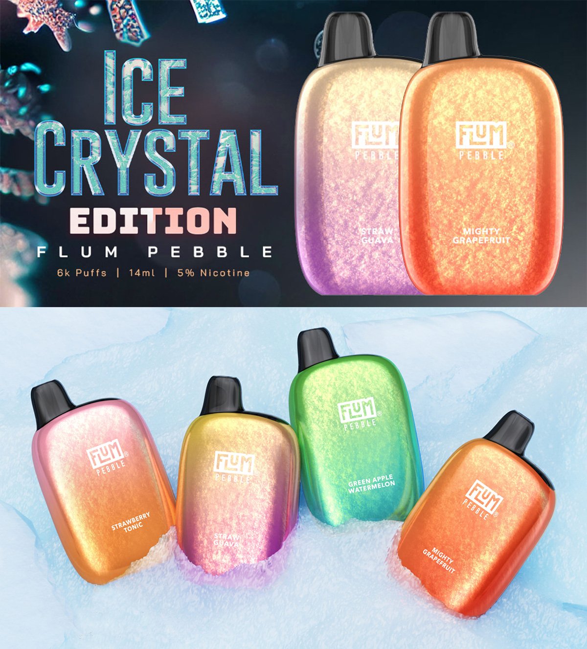 Flum Pebble 6000 Christmas Edition hot sale