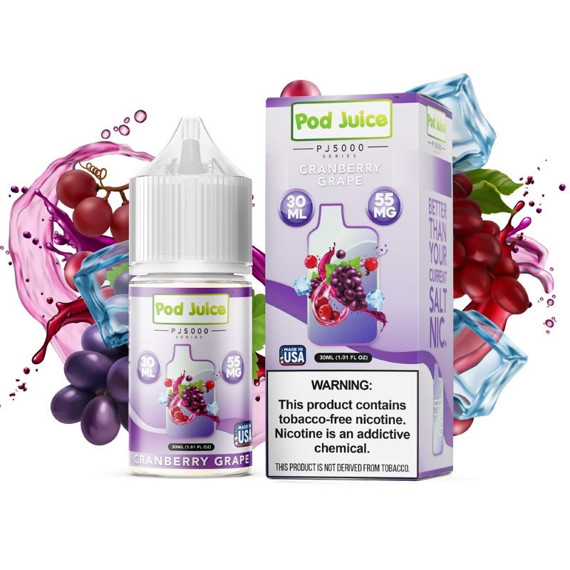 Pod Juice PJ5000 Series Cranberry Grape E-juice 30ml Pod Juice PJ5000 Series Cranberry Grape E-juice 30ml
