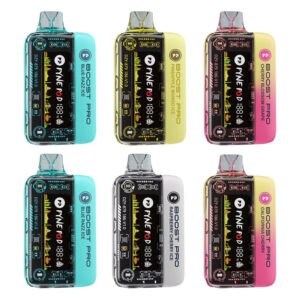 Pyne Pod Boost Pro disposable vapes in six flavors
