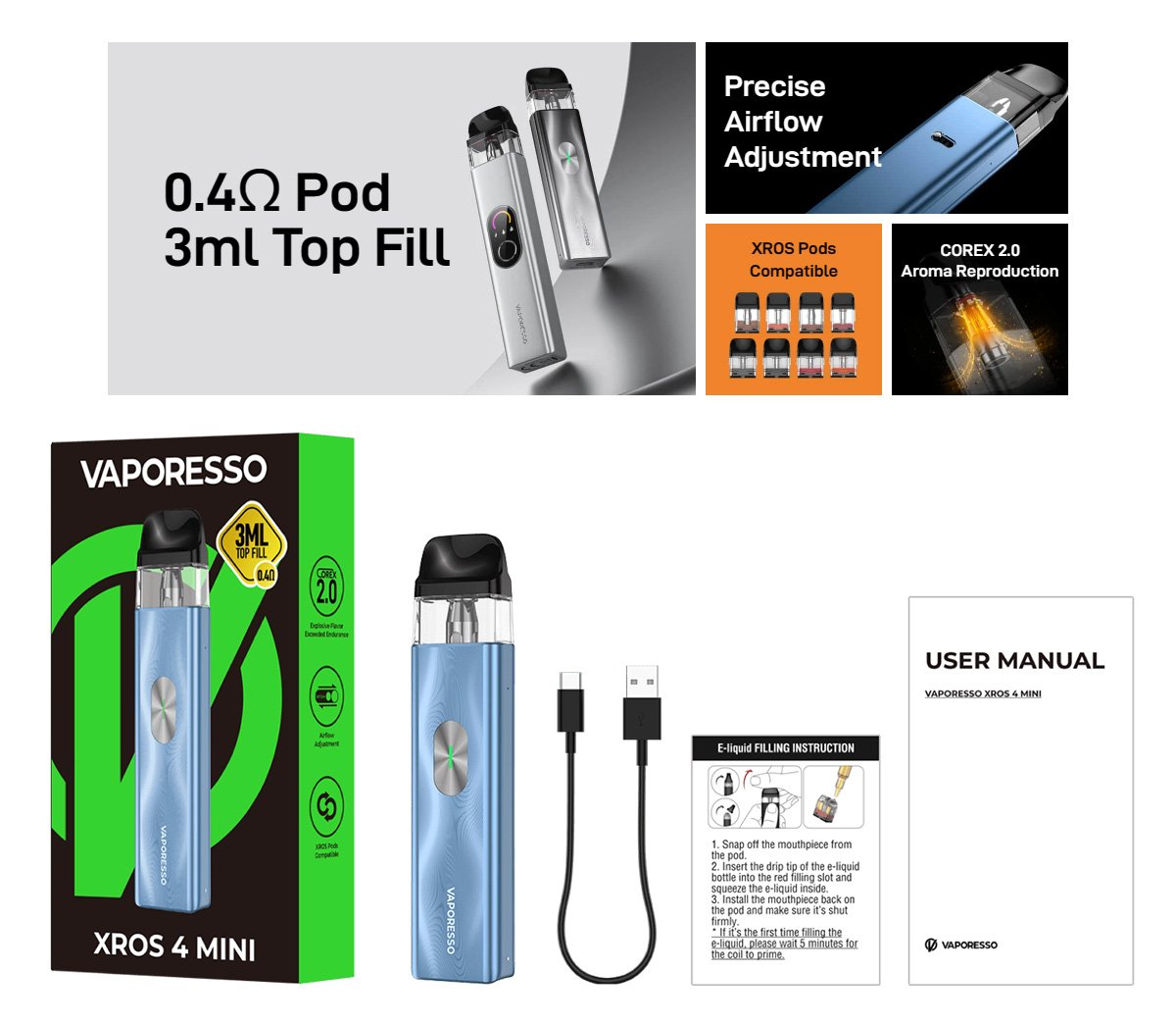 Vaporesso XROS 4 Mini for sale