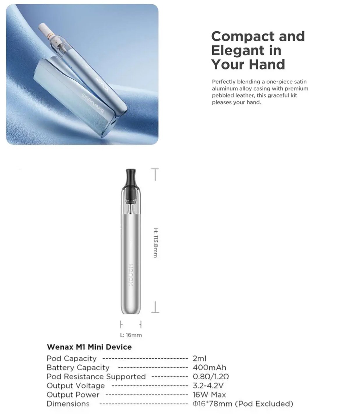 Geekvape Wenax M1 Mini for sale