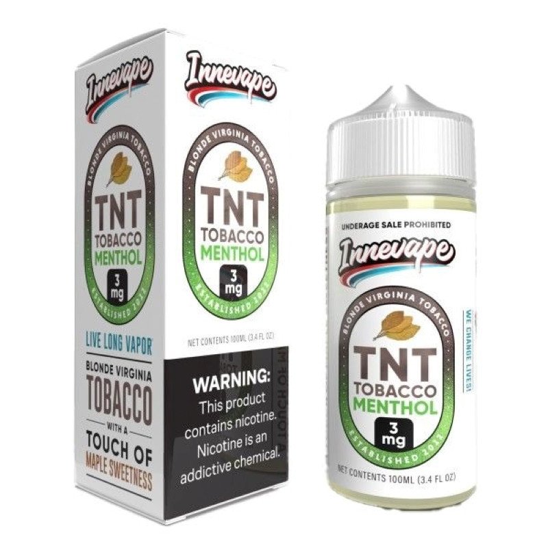 TNT Tobacco Menthol Innevape E-juice (Freebase) 100ml TNT Tobacco Menthol Innevape E-juice (Freebase) 100ml