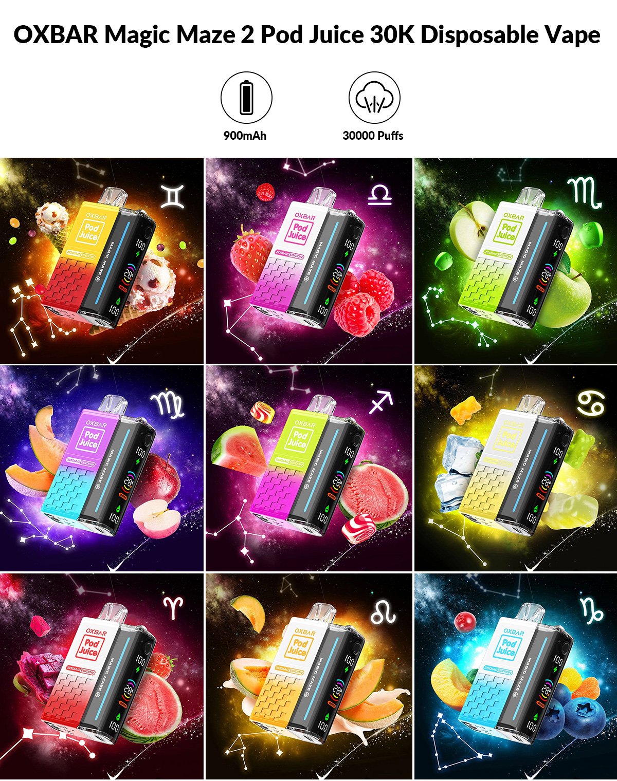OXBAR Magic Maze 2 Pod Juice 30K hot sale