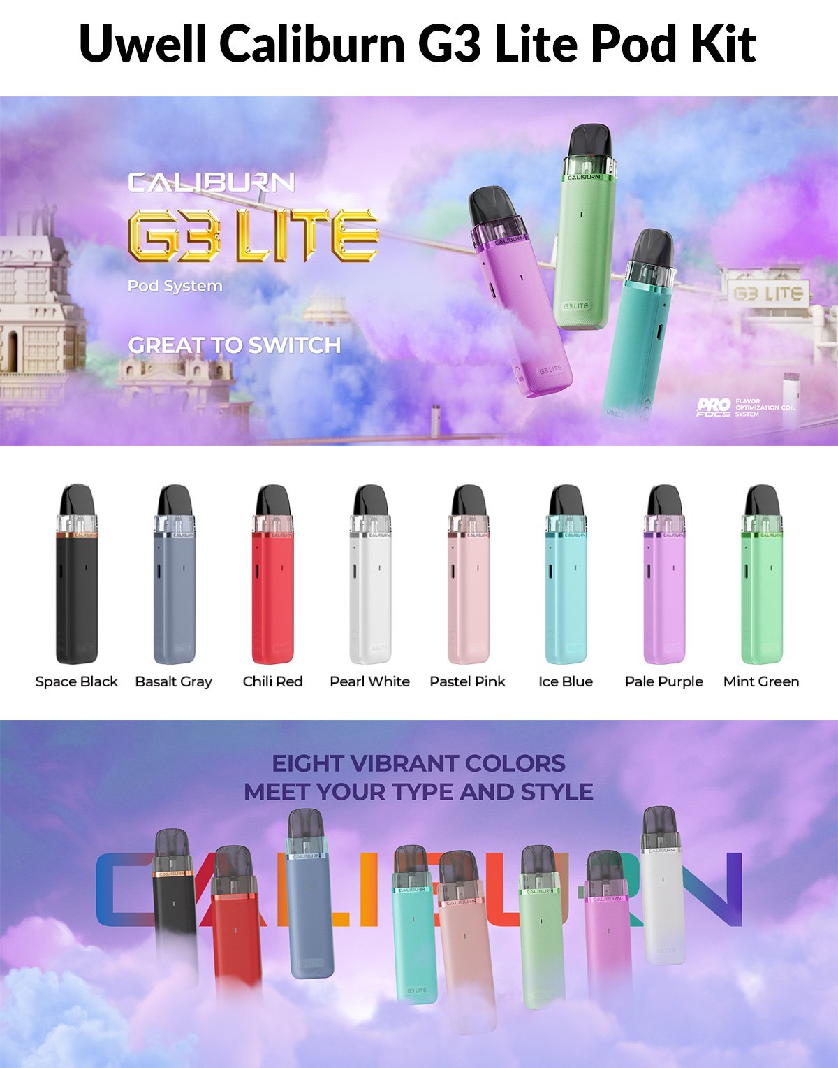 hot Uwell Caliburn G3 Lite