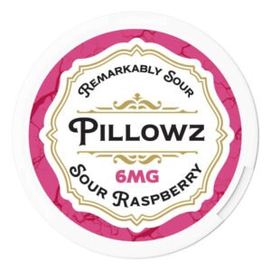 Pillowz TFN Sour Raspberry Nicotine Pouches (20 Pouches/Can) - Image 3