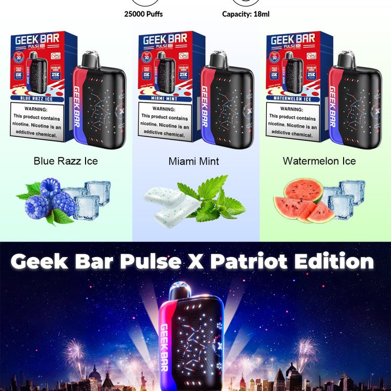 Geek Bar Pulse X 25K Patriot Edition near me