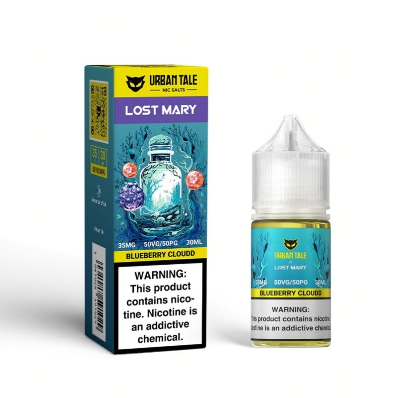 Blueberry Cloudd Urban Tale X Lost Mary Nic Salts E-juice 30ml Blueberry Cloudd Urban Tale X Lost Mary Nic Salts E-juice 30ml