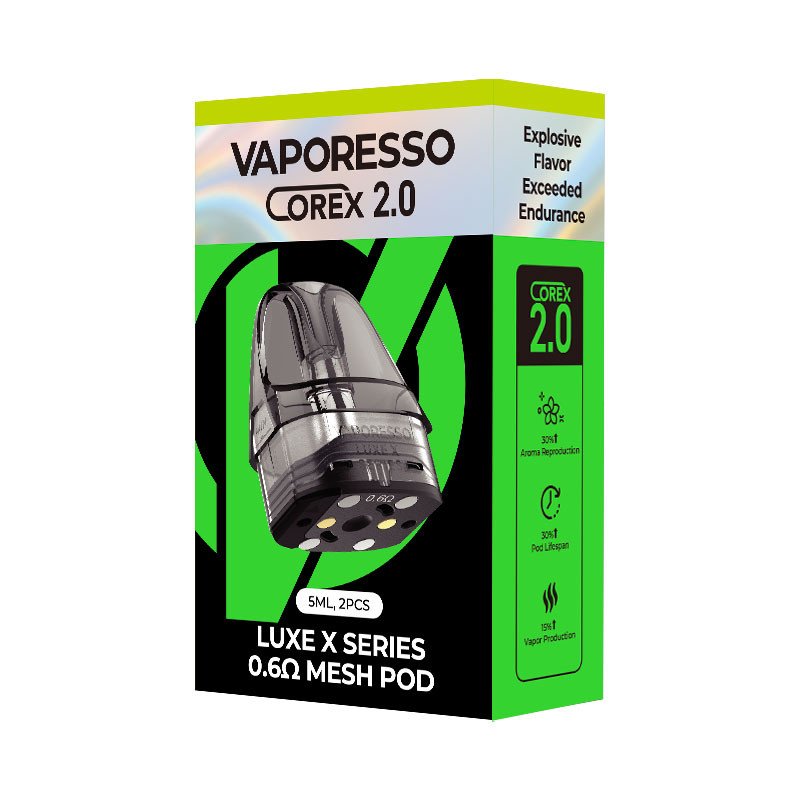 Vaporesso Luxe X Corex 2.0 Replacement Pod Cartridge 5ml (2pcs/pack) Vaporesso Luxe X Corex 2.0 Replacement Pod Cartridge 5ml (2pcs/pack)