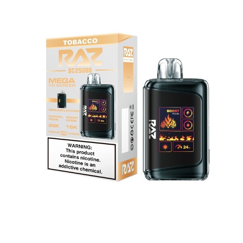Tobacco RAZ DC25000 Disposable Vape Tobacco RAZ DC25000 Disposable Vape
