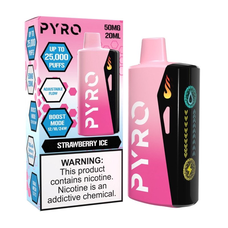 Pyro Boost 25K Disposable Vape 20ml 5% Pyro Boost 25K Disposable Vape 20ml 5%