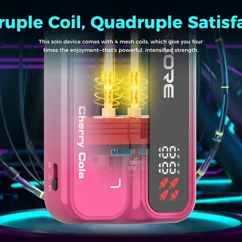 Uwell Viscore S40000 Review Quadruple Coil