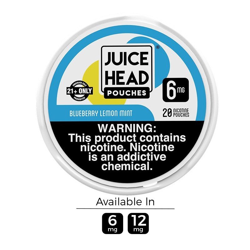 Blueberry Lemon Mint Juice Head Nicotine Pouches (20 pouches/box) Blueberry Lemon Mint Juice Head Nicotine Pouches (20 pouches/box)