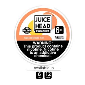 Peach Pineapple Mint Juice Head Nicotine Pouches (20 pouches/box)