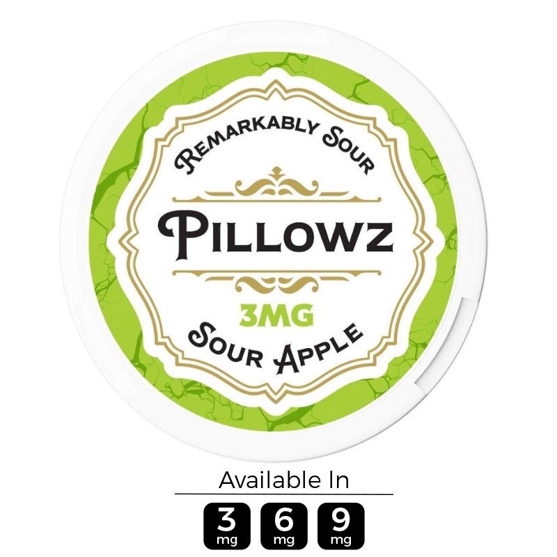 Pillowz TFN Sour Apple Nicotine Pouches (20 Pouches/Can) Pillowz TFN Sour Apple Nicotine Pouches (20 Pouches/Can)