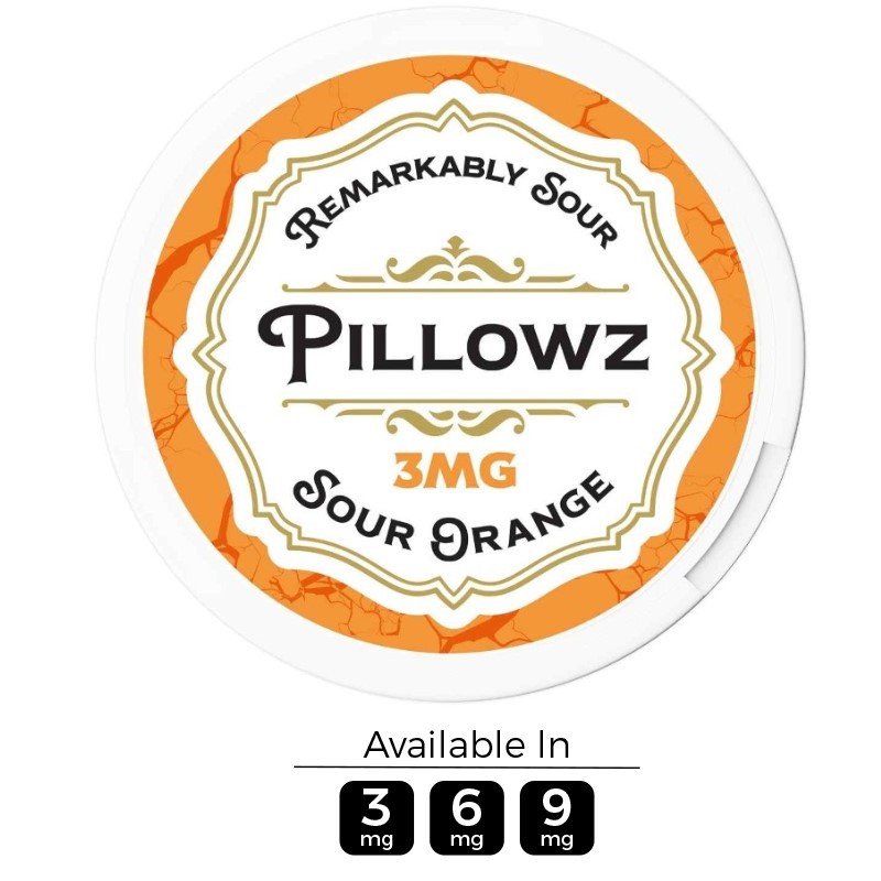 Pillowz TFN Sour Orange Nicotine Pouches (20 Pouches/Can) Pillowz TFN Sour Orange Nicotine Pouches (20 Pouches/Can)