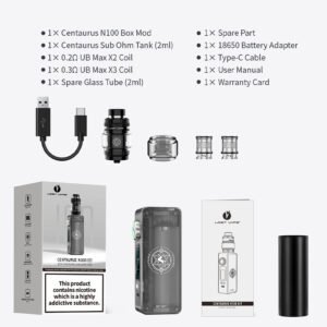 Lost Vape Centaurus N100 Vape Mod Kit - Image 3