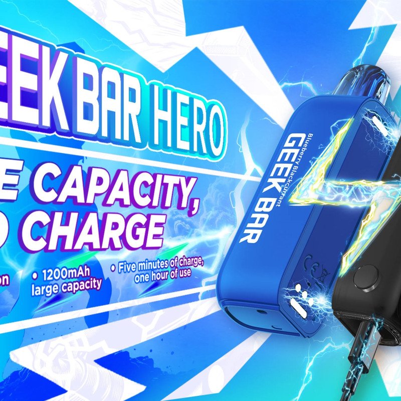 geek bar hero 20k disposable vape with detachable battery