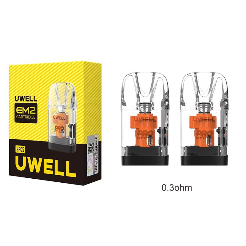 Uwell EM2 Replacement Pod Cartridge (2pcs/pack) Uwell EM2 Replacement Pod Cartridge (2pcs/pack)