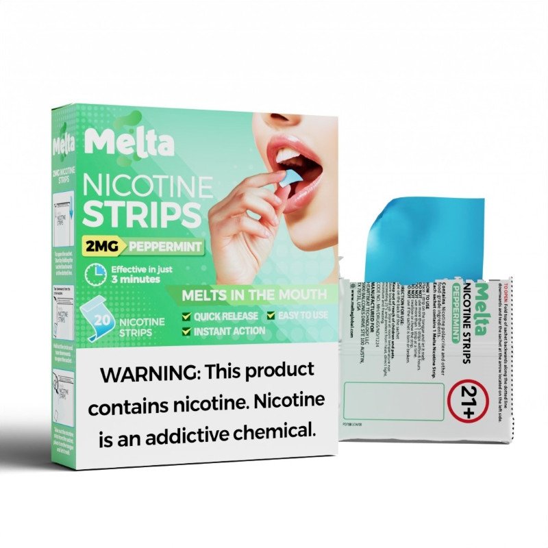 Peppermint Melta Nicotine Strips Peppermint Melta Nicotine Strips