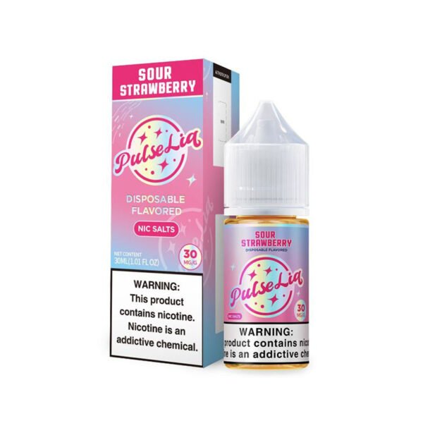 Pulse Liq Salt Sour Strawberry E-juice 30ml Pulse Liq Salt Sour Strawberry E-juice 30ml