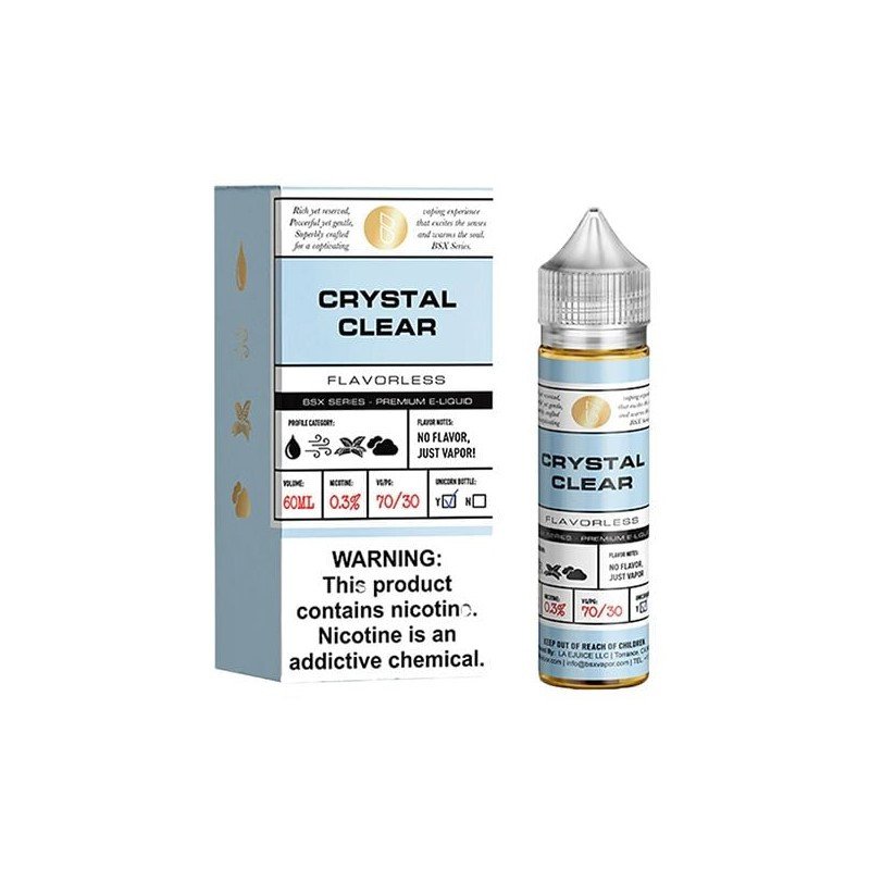 Glas Vapor Basix Crystal Clear E-juice 60ml Glas Basix Crystal Clear 60mL