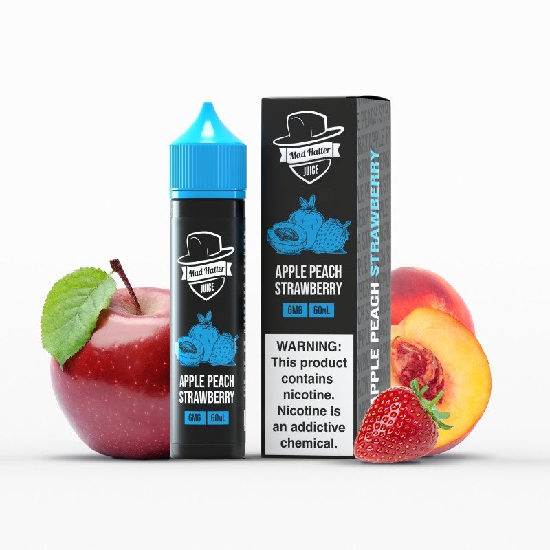 Mad Hatter Apple Peach Strawberry E-juice 60ml Mad Hatter Apple Peach Strawberry E-juice 60ml