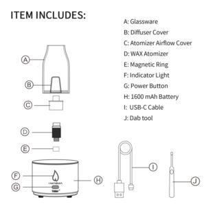 IECIGBEST I-Magma Electric Dab Rig 1600mAh - Image 3