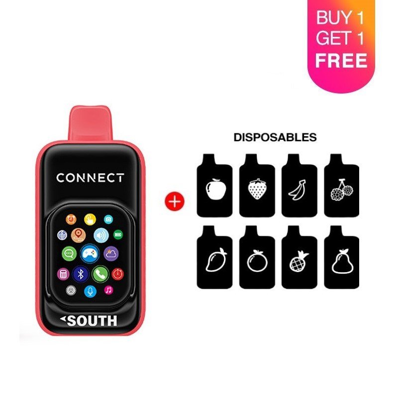 South Connect 35K Bluetooth Disposable Vape 18ml 5% South Connect 35K Bluetooth Disposable Vape 18ml 5%
