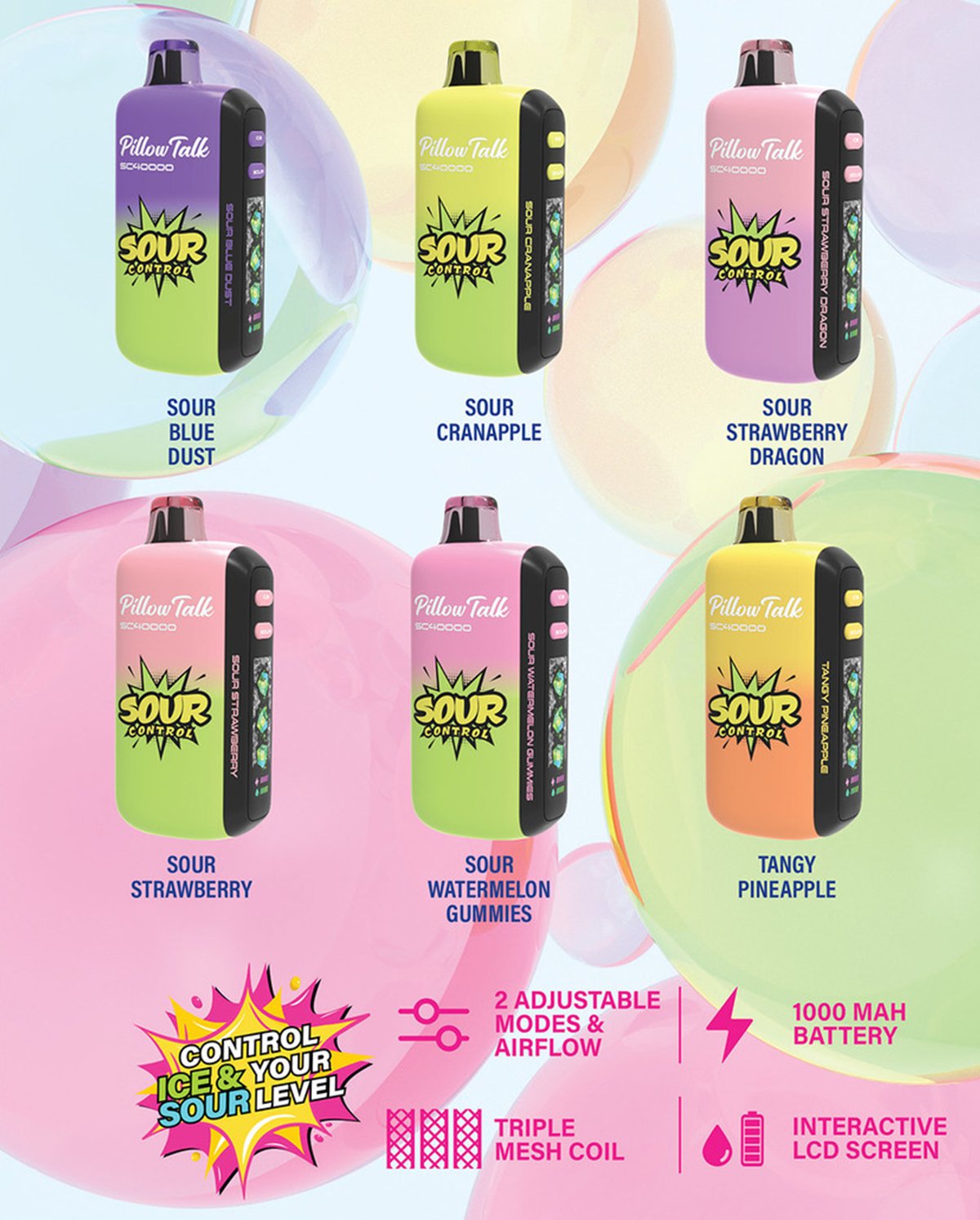 pillow talk sour control sc40000 flavor card