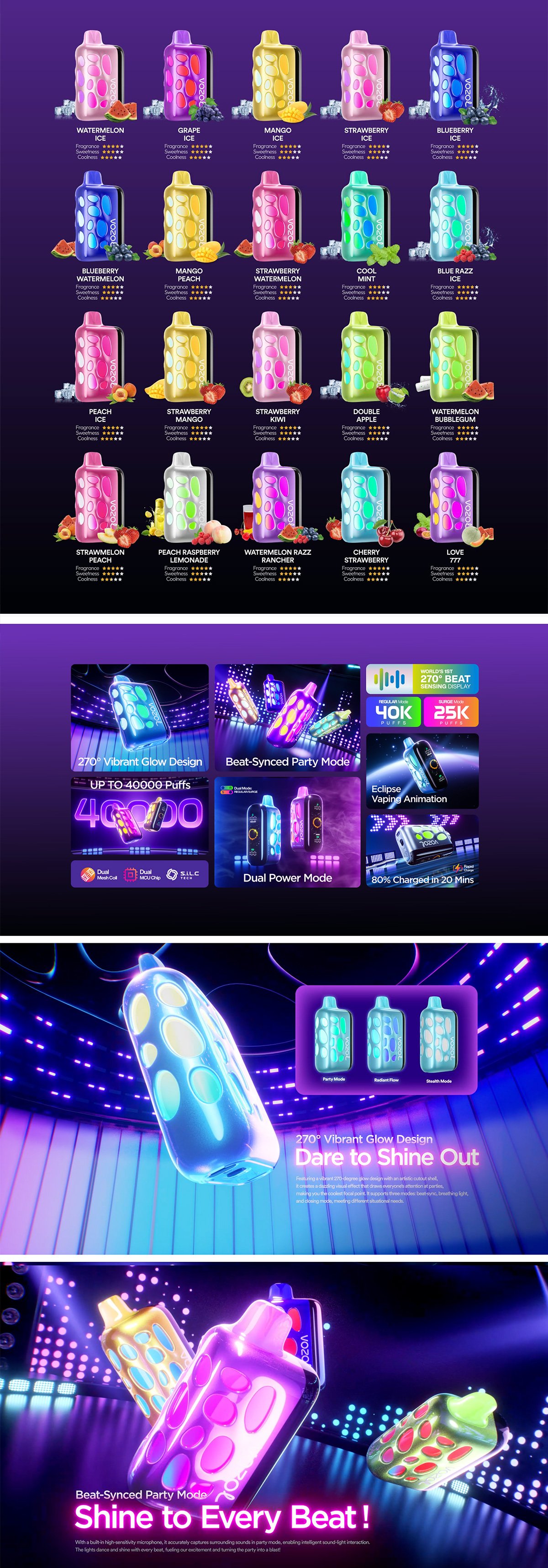 vozol rave 50k for sale