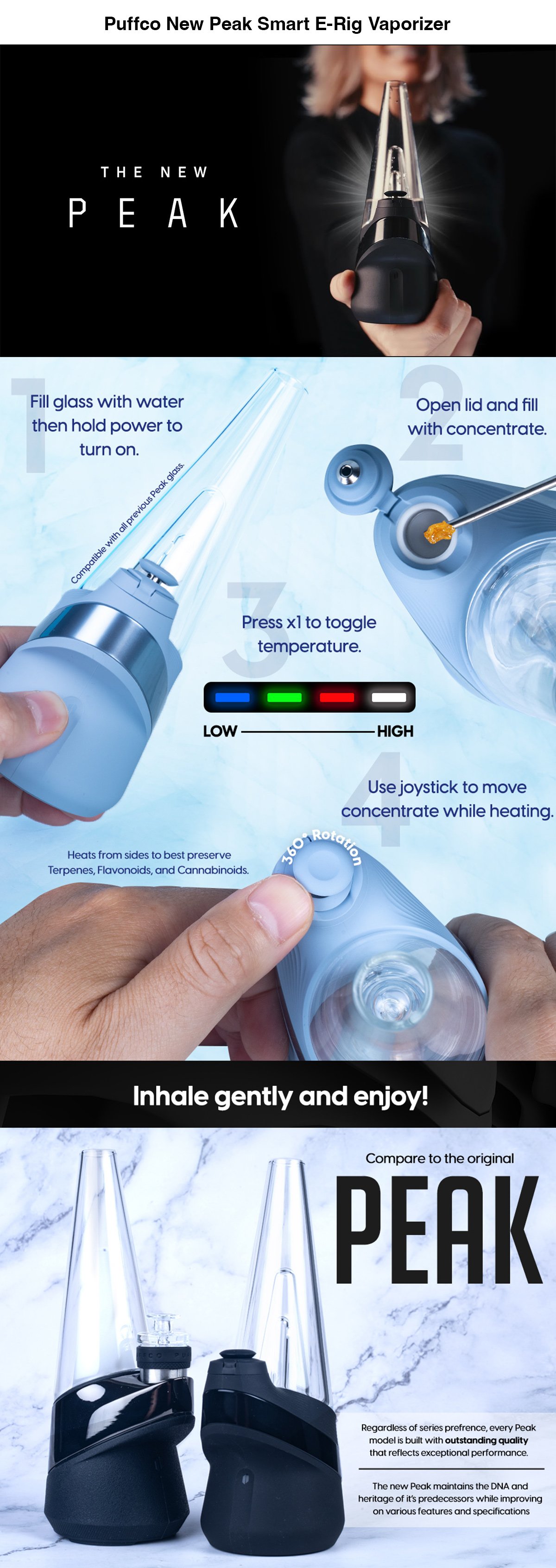 puffco new peak smart e-rig for sale
