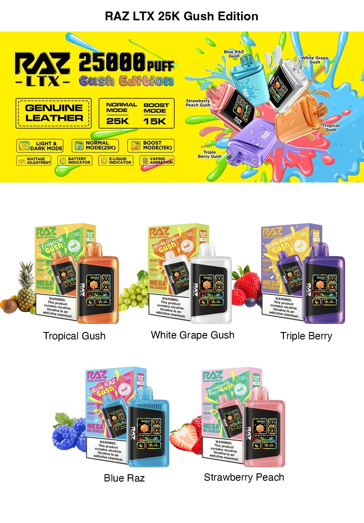 raz ltx 25k gush edition hot sale